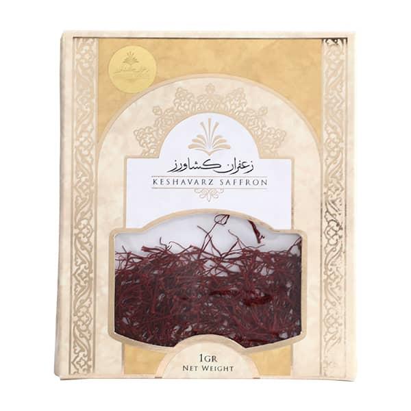 زعفران نگین درجه 1 زعفران کشاورز -  1 گرم Keshavarz Saffron - Negin saffron grade 1- 1gr